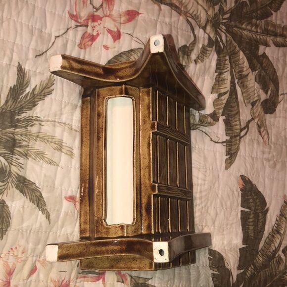 Vintage Ceramic Bench Candle Plant Spice Holder - Picture 3 of 10